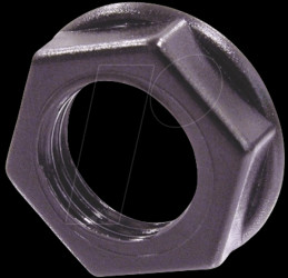 NRJ-NUT-B Neutrik mounting nut, black
