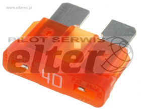 Bezpiecznik samochodowy UNI 40A pomaraĹ„czowy