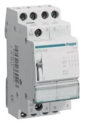 Przełącznik przepięciowy szyna Hager EPN548 4 NO 48 V/AC 16 A 1 szt.