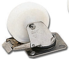 Koło samonastawne średnica kabla 125mm Płyta LAG 150kg wysokość całkowita 154mm