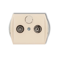 TREND Gniazdo antenowe RTV końcowe w szeregu gniazd przelotowych 6dB beżowy 1G6K