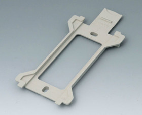 Wall mount, ABS/PC, (L x W x H) 108 x 73.9 x 9.5 mm, pebble gray, B1370028