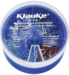 Klauke ST13B Zestaw końcówek rurkowych, z częściową izolacją , 0.25 mm², 150 części
