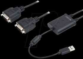 AU0031 USB 2.0 to 2x serial adapter, RS232