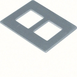 tehalit.GB-EG Płytka montażowa GTVD2/300 2XRJ45 193X148 aluminium GTVDM012