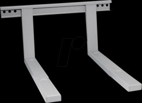 HW 2 SL Microwave oven bracket, extendable, silver