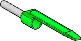 Końcówka tulejkowa izolowana 0,34mm2 zielona DZ5CA003 /100szt./