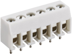 PCB terminal, 4 pole, pitch 3.5 mm, AWG 30-16, 6 A, screw connection, light gray, KRMC 04