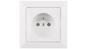 Opal Gniazdo Pojedyncze Z/U Białe Gpt-16 Op