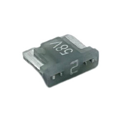 HansorASM-M02 Mini blade-type fuse 2A Grey Car Fuses Automotive Fuse