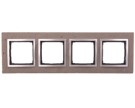 Simon 54 Nature Ramka poczwórna beton - MOKRA ROBOTA DRN4/96