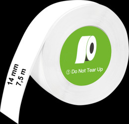 6310 Label roll, 14 mm x 7.5 m, continuous, white