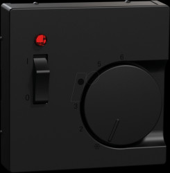 MEG5760-0403 System M Zentralplatte Thermostat Recyceld Plastic schwarz