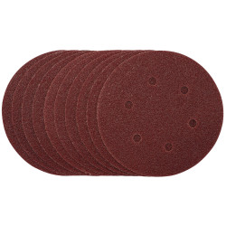 Draper 54887 Sanding Discs, 150mm, Hook &amp; Loop, 40 Grit, (Pack of 10)