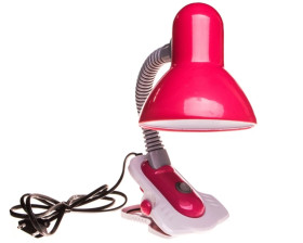 Lampka biurkowa max 10W LED E27 IP20 II klasa SUZI HR-60-PK różowy 07153