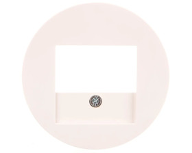 Berker R.1/R.3 Element centralny do gniazda TAE i głośnikowego biały 10382089