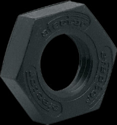 Hexagon nut, M8, W 13 mm, H 4 mm, outer Ø 15 mm, PBT, E10020