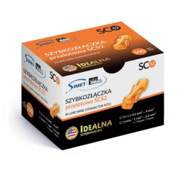 Szybkozłączka przelotowa Simet SCS2 - 4mm 32A/450V - Idealna Szybkozłączka - 100szt.