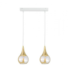Lampa wisząca nowoczesna 2xE27 LACRIMA WHITE