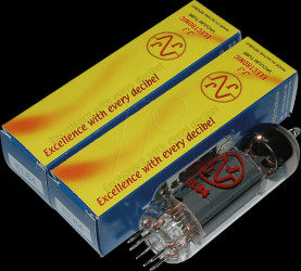 EL84 JJ X2 Electron tube, power tube, Noval, 9-pin, matched pair