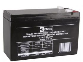 AKUM.12V 9AH FAST 6,3MM EMOS