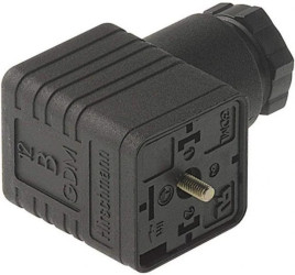 Złącze zaworowe serii GDM żeński 3-pinowe (2+PE) śrubowe M16 mostek prostowniczy warystor 230 V AC/DC 1 A GDML 2016 GB 1 grau