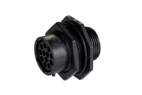 Złącze wielostykowe przemysłowe 12-pinowe, panelowe Wtyczka Souriau Sunbank by Eaton