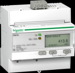 A9MEM3150 Energy meter, three-phase, 63 A, advanced measuring function, Mo