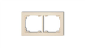 Deco Ramka Podwójna Beżowy 1Dr-2
