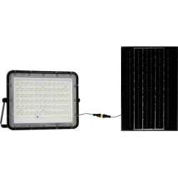 V-TAC 7825 LED Floodlight Solar Panel 15W Cool White Black
