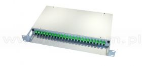 Przełącznica światłowodowa, 19", 24xSC/APC SM simplex