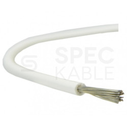 Kabel silikonowy SIF 180°C 2,5mm2 jednożyłowy biały 300/500V ciepłoodporny bezhalogenowy linka Basoglu