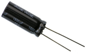 Kondensator 1500μF 35V dc Radialny, Otwór przelotowy Panasonic roztaw: 5mm 12.5 (Dia.) x 30mm