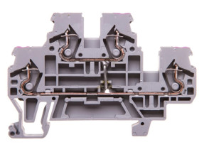 Złączka szynowa 2-piętrowa 2,5mm2 L / L szara 870-508