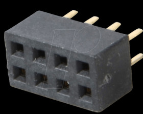 156-3-008-0-NFX-YS0 Sockets 2.00 mm, 2X04, straight