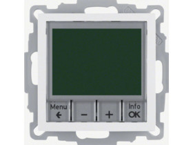 B.3/B.7 Regulator temperatury ze sterownikiem czasowym styk zwierny przycisk i element centralny biały 20441909 HAGER