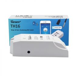 Sonoff TH16 przekaźnik sterowany Wifi z funkcją pomiaru temperatury oraz wilgotności