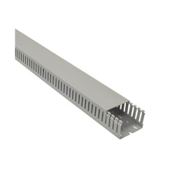 Korytko kablowe cienkogrzebiniowe TD, 75x50x2000 mm szare, B08109