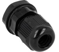 DLAWNICA.18C Dławnica do kabli o średnicy 13...18mm z tworzywa + nakrętka (PG21) - czarna
