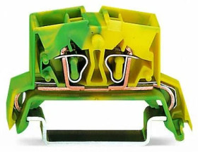 4-wire protective earth terminal, spring-clamp connection, 0.08-2.5 mm², 1 pole, 24 A, 8 kV, yellow/green, 264-737