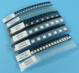 ZESTAW DIÓD LED SMD 110szt RÓZNE