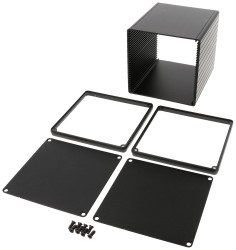 Hammond Electronics 1455NS1201BK Obudowa uniwersalna, (D x S x W) 120 x 103 x 103 mm, aluminium, 1 szt.