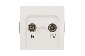 Simon Basic Gniazdo antenowe RD/TV końcowe separowane białe BMZAR1/1.01/11