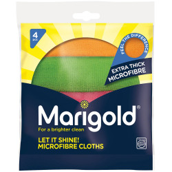Marigold 150442 Let It Shine! Microfibre Cloths x 4