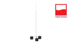 Maszt odgromowy na trójnogu Al 5m 3P Cz 65035009