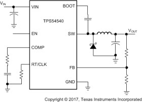 42 V, 5 A, Step-Down DC-DC Converter with Eco-Mode