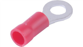 Końcówka Kablowa Izolowana Oczkowa Cu M4 100Szt Czerwona Okr4