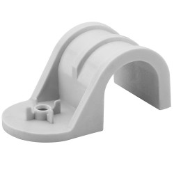 Spinka do kabli 20mm materiał: PVC Biały zacisk węża