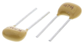 Wielowarstwowy kondensator ceramiczny (MLCC) 470nF 50V dc Z5U ±20% THT KEMET