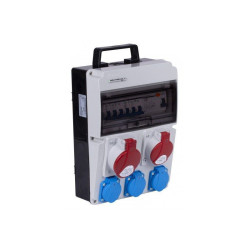 Rozdzielnica siłowa wyposażona CAS_3 (16A/5P 32A/5P 3x230V) IP54 DV-8126-F Doktorvolt